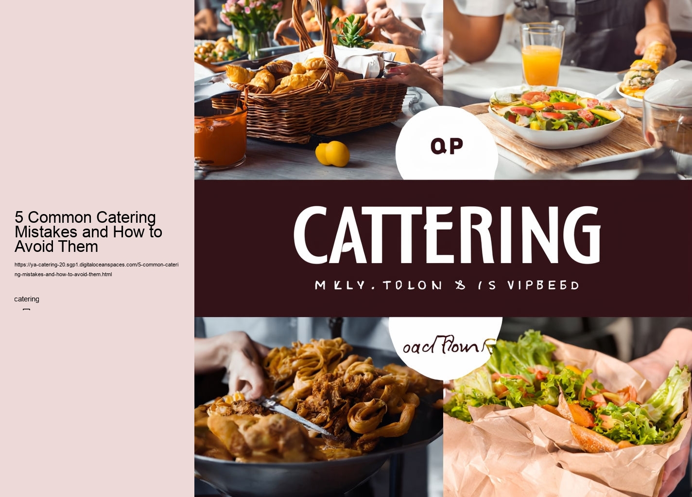 5 Common Catering Mistakes and How to Avoid Them