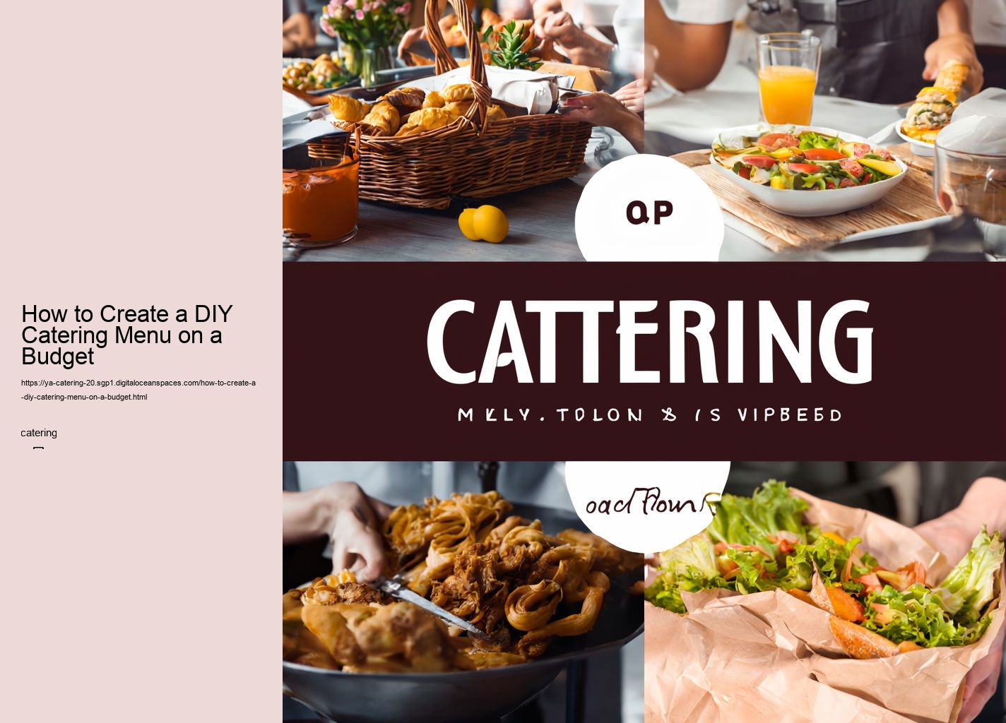 How to Create a DIY Catering Menu on a Budget